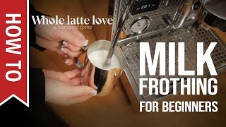 How To Milk Frothing for Beginners 5 Tips [upl. by Iretak34]