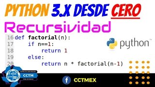 Python Funciones recursivas Muy Básico [upl. by Enajharas]