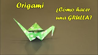 GRULLA de Origami Tutorial [upl. by Otrebtuc]