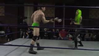 Shotzi Blackheart vs Sizzling Stan Stylez Intergender Pro Wrestling Match [upl. by Gnim]