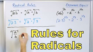 08  Rules to Multiply amp Divide Radicals in Algebra Simplifying Radical Expressions [upl. by Airretnahs]