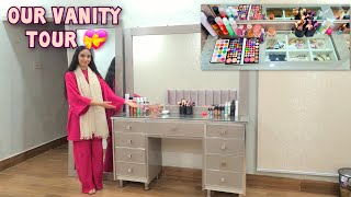 Our Vanity Tour 🥰  Details and Cost  Makeup and Jewellery Collection 💝 [upl. by Chipman]