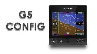 Garmin G5 PFD Configuration [upl. by Jobie]