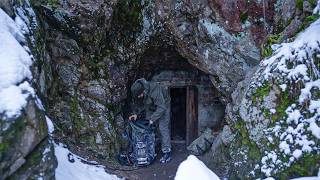 Trapped in a Blizzard Mysterious Cave Shelter Saves My Life [upl. by Jeanna677]