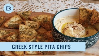 Greek Style Pita Chips Recipe [upl. by Anerys90]