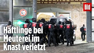 Gefängnismeuterei Polizei stürmt Knast in Thüringen  JVA Untermaßfeld [upl. by Avla]