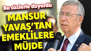 Mansur Yavaştan emeklilere müjde Açılışta bu sözlerle duyurdu [upl. by Eanrahs]