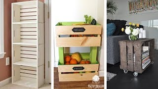 25 Wood Crate Storage Ideas [upl. by Lewls713]